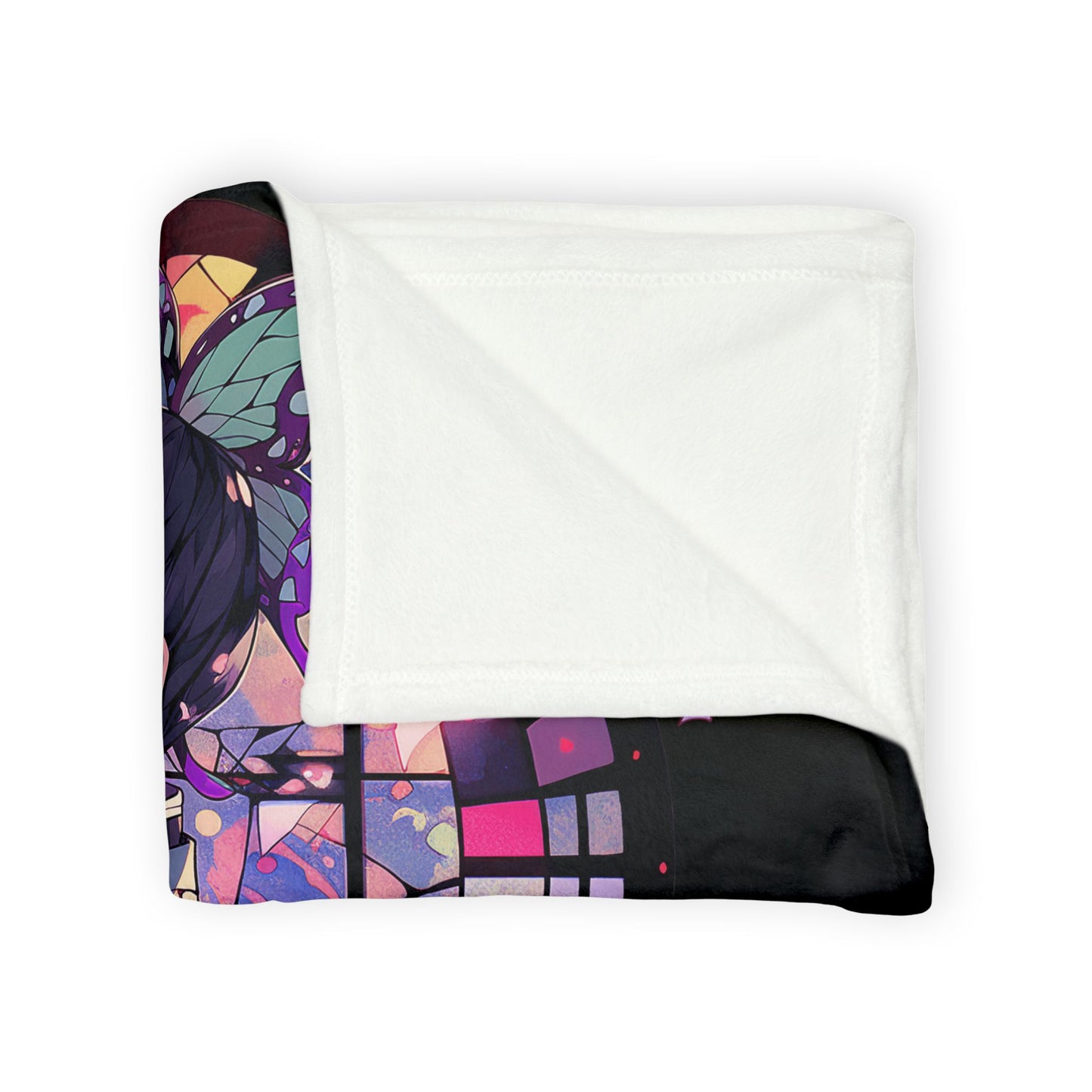 Demon Slayer - Stained Glass Shinobu Kocho Series Polyester Blanket