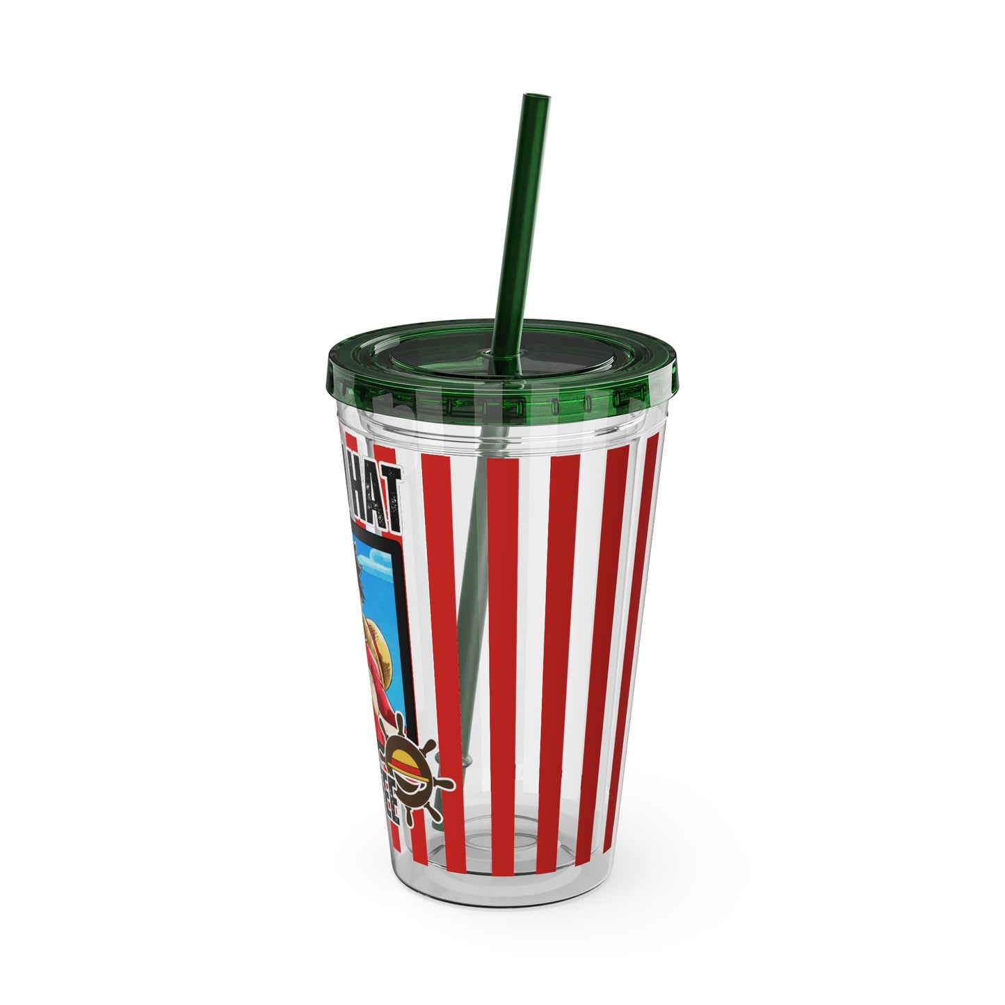 One Piece- Captain Luffy Sunsplash Tumbler with Straw, 16oz