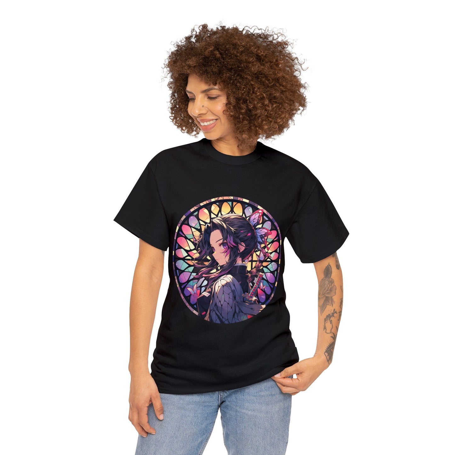 Stained Glass Shinobu Kocho Series Unisex Heavy Cotton Tee