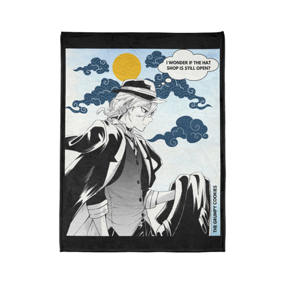 Bungo Stray Dogs- Chuya Loves Hats Polyester Blanket