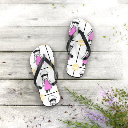 Mash loves Cream Puffs Unisex Flip Flops