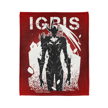 Solo Leveling- Igris The Bloodred Polyester Blanket