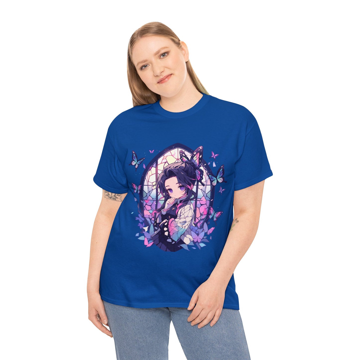 Stained Glass Shinobu Kocho Series Unisex Heavy Cotton Tee