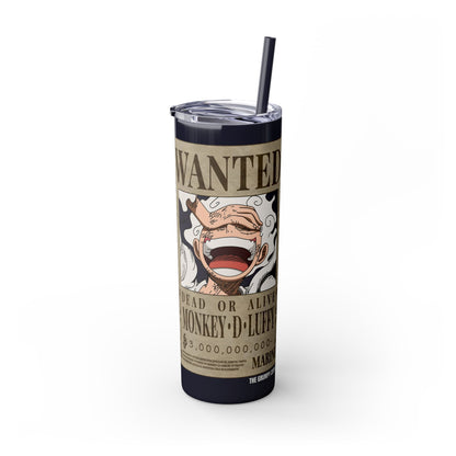 One Piece - Luffy Fifth Gear Skinny Tumbler with Straw, 20oz