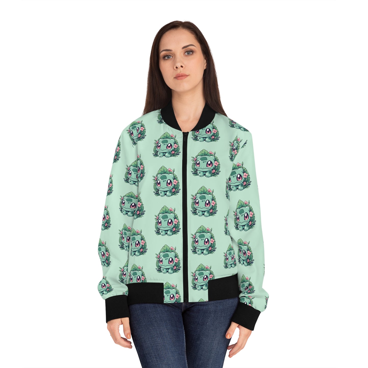 Flowering Bulba Women's Bomber Jacket (AOP)