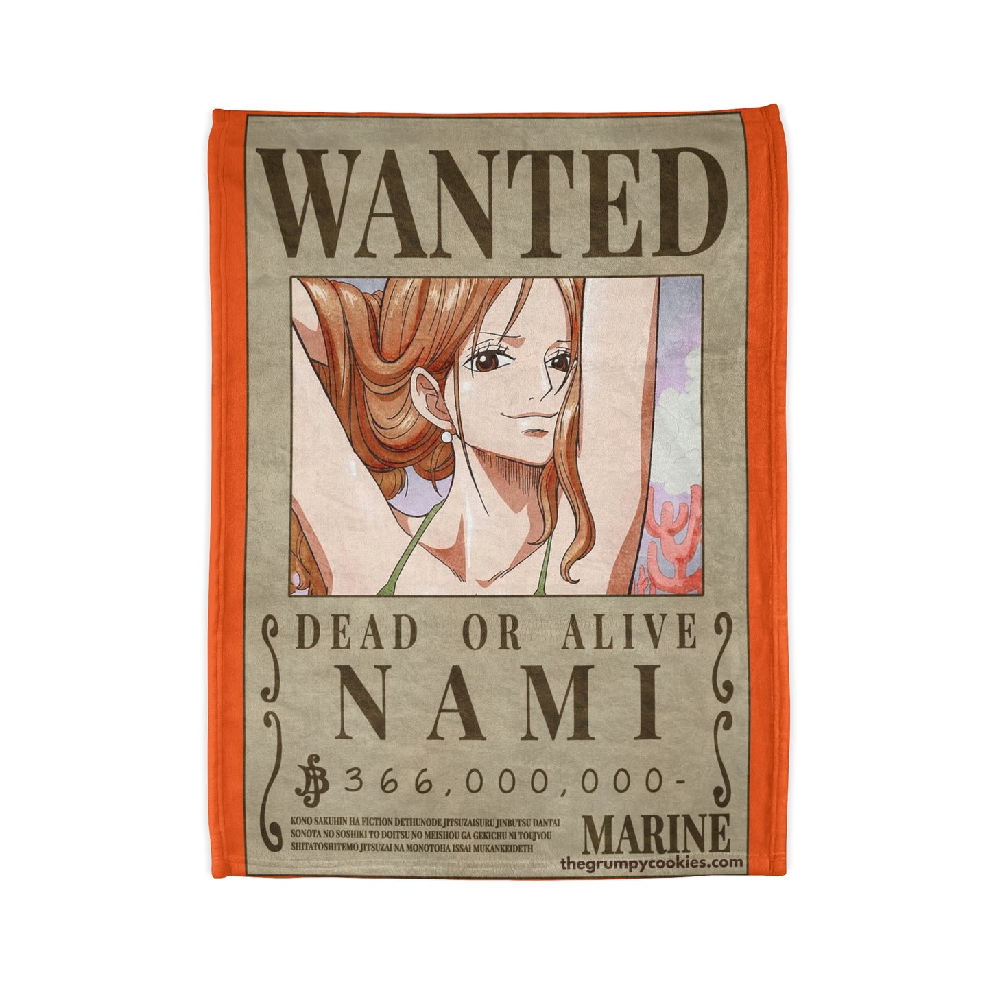 Nami Wanted Poster Polyester Blanket