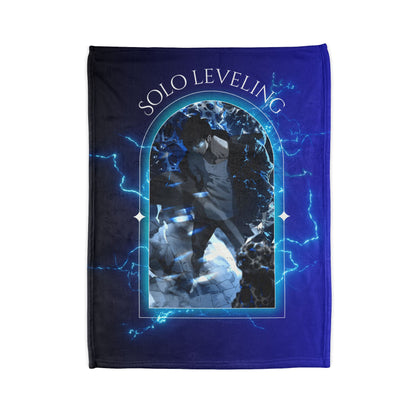 Solo Leveling- Amped in the Dungeon Polyester Blanket