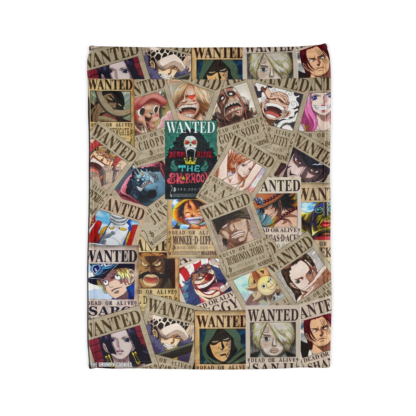 One Piece- Wanted Dead or Alive Polyester Blanket