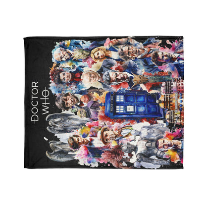 Dr Who - The Doctor and his Foes Polyester Blanket