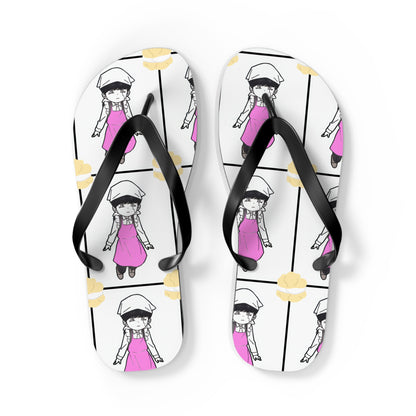 Mash loves Cream Puffs Unisex Flip Flops