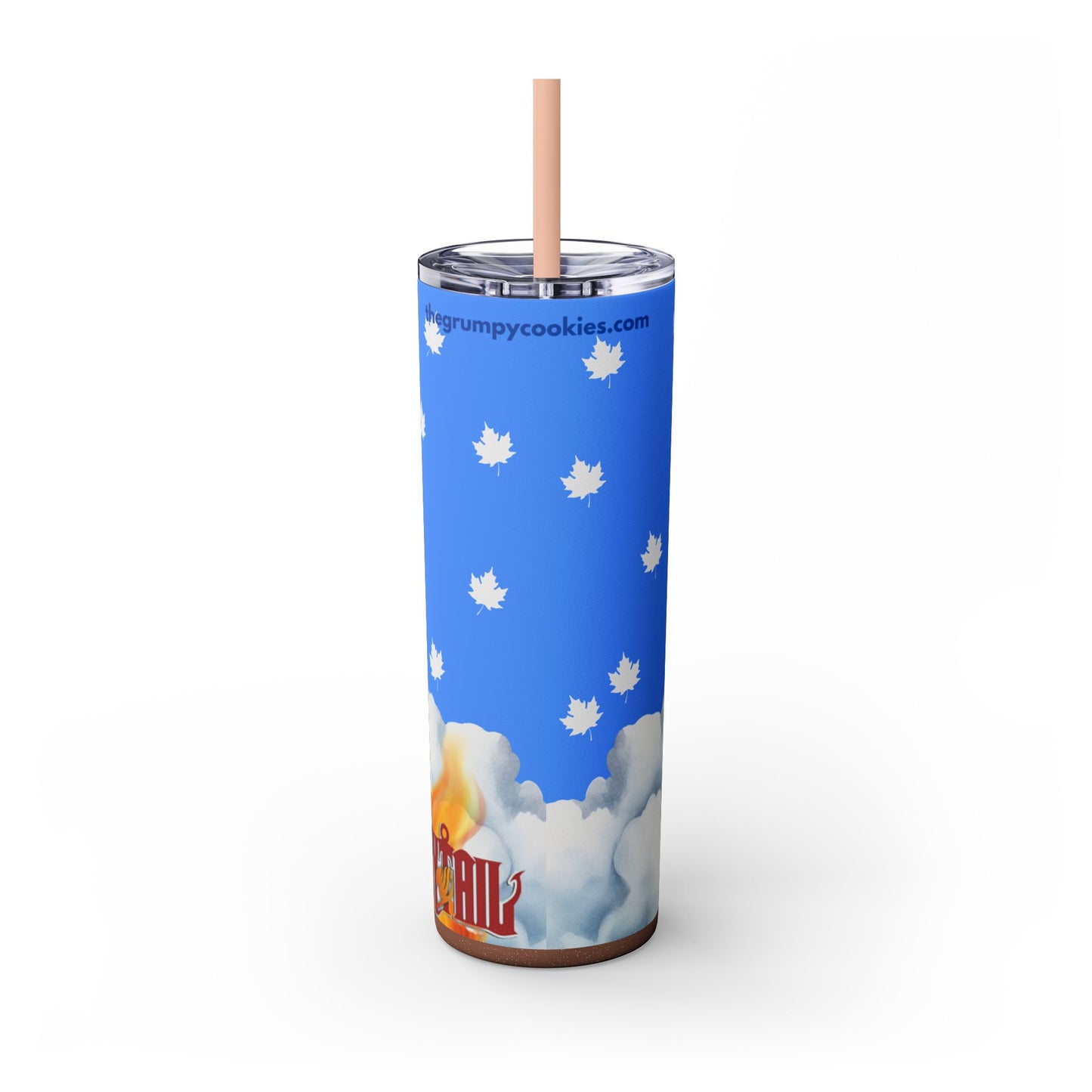 Happy As Can Be Skinny Tumbler with Straw, 20oz