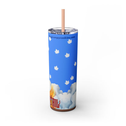 Happy As Can Be Skinny Tumbler with Straw, 20oz