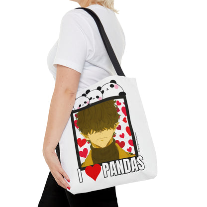 Mr Villian Loves Pandas Tote Bag