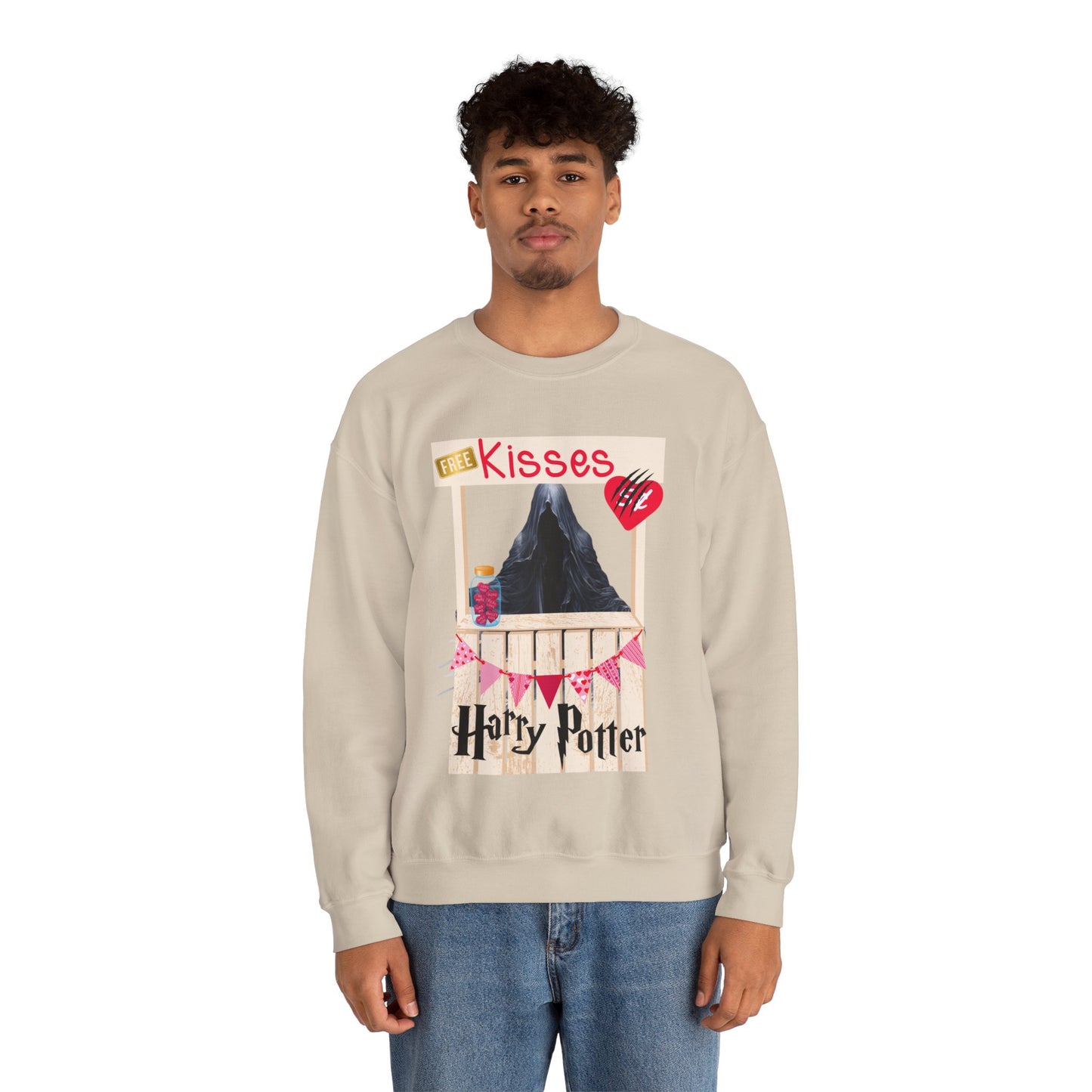 Free Kisses Unisex Heavy Blend™ Crewneck Sweatshirt