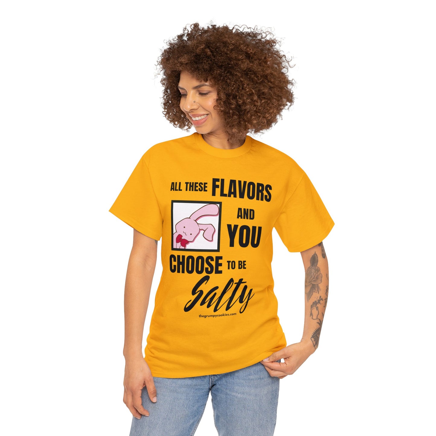 Usa-Chan Choose to Be Salty Unisex Heavy Cotton Tee