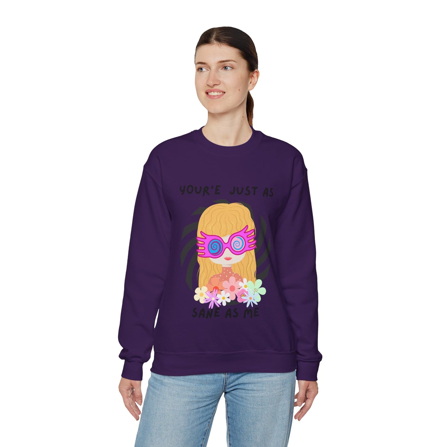 Just as Sane Unisex Heavy Blend™ Crewneck Sweatshirt