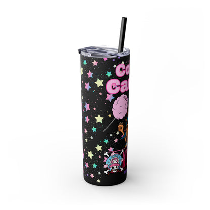One Piece - Chopper Loves Cotton Candy Skinny Tumbler with Straw, 20oz