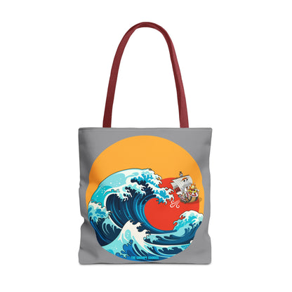 One Piece - Riding the Wave Grey Tote Bag