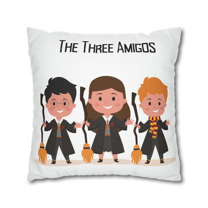 Three Amigos Spun Polyester Square Pillow Case