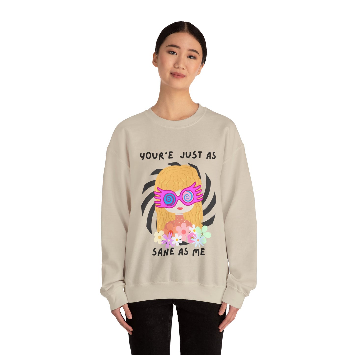 Just as Sane Unisex Heavy Blend™ Crewneck Sweatshirt