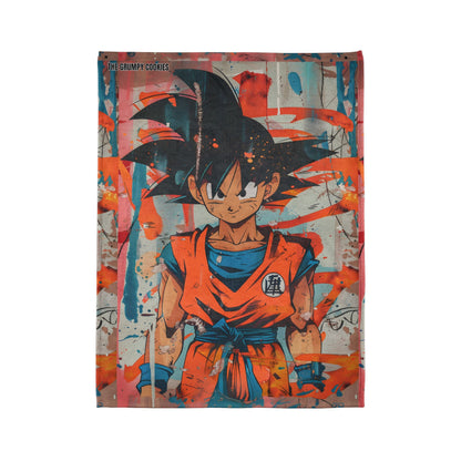 Dragon Ball- Orange Goku Polyester Blanket