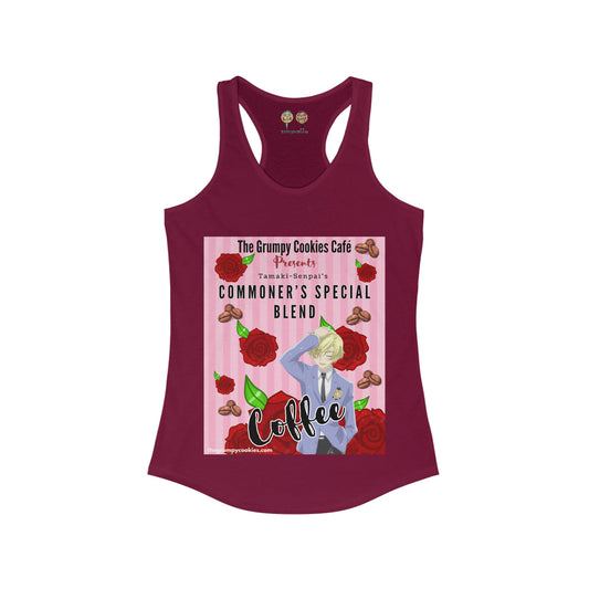 Tamaki-Senpai's Commoner's Special Coffee Women's Ideal Racerback Tank