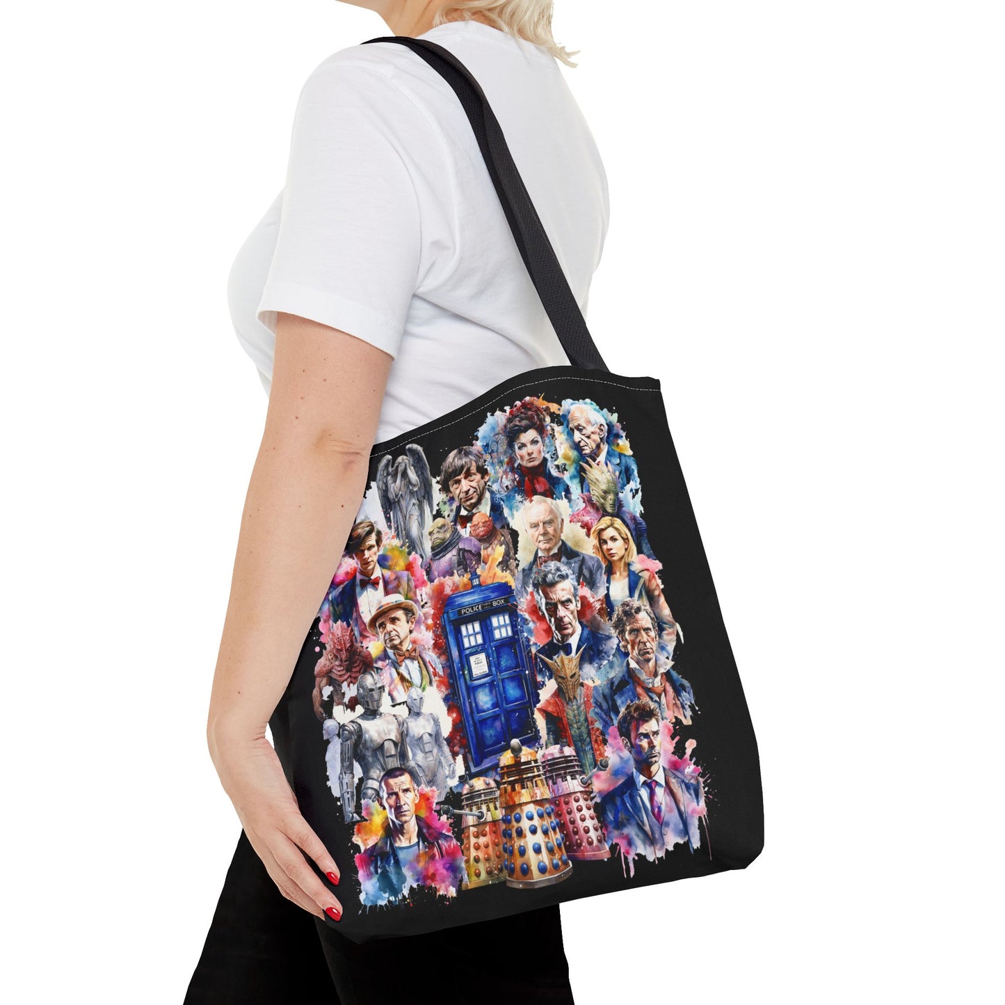 Dr Who - The Doctor and his Foes Tote Bag