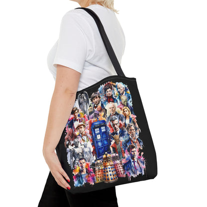 Dr Who - The Doctor and his Foes Tote Bag