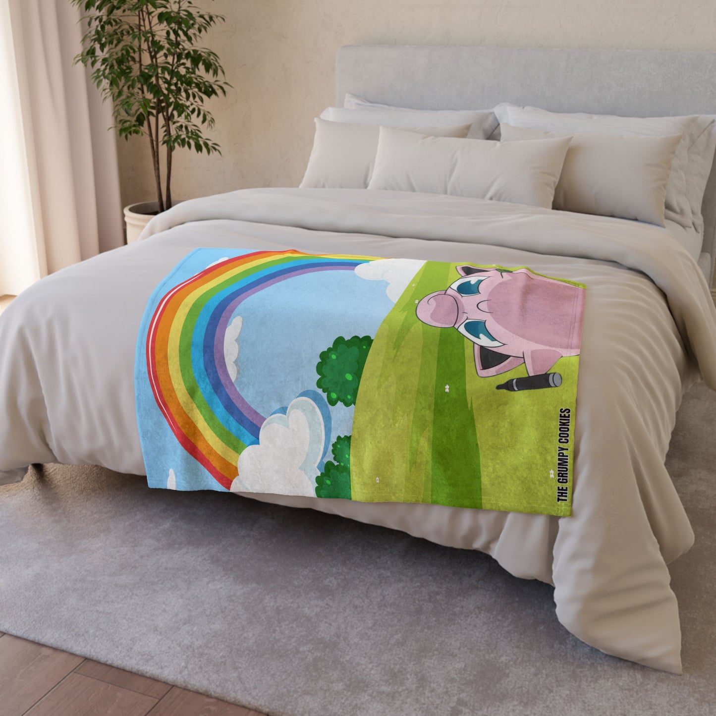 Pokemon- Jiggly's Revenge Polyester Blanket