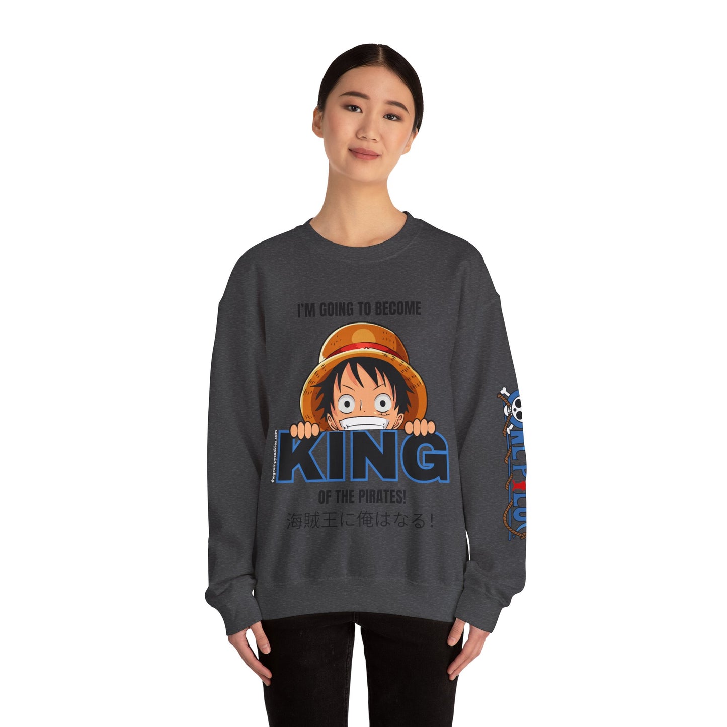 Pirate King Luffy Unisex Heavy Blend™ Crewneck Sweatshirt