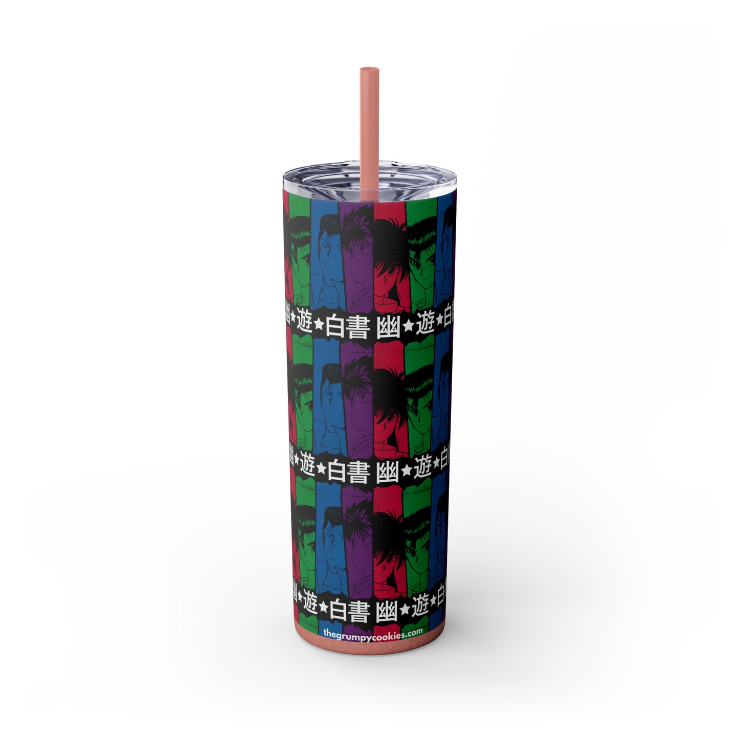 Yu Yu Hakusho Skinny Tumbler with Straw, 20oz