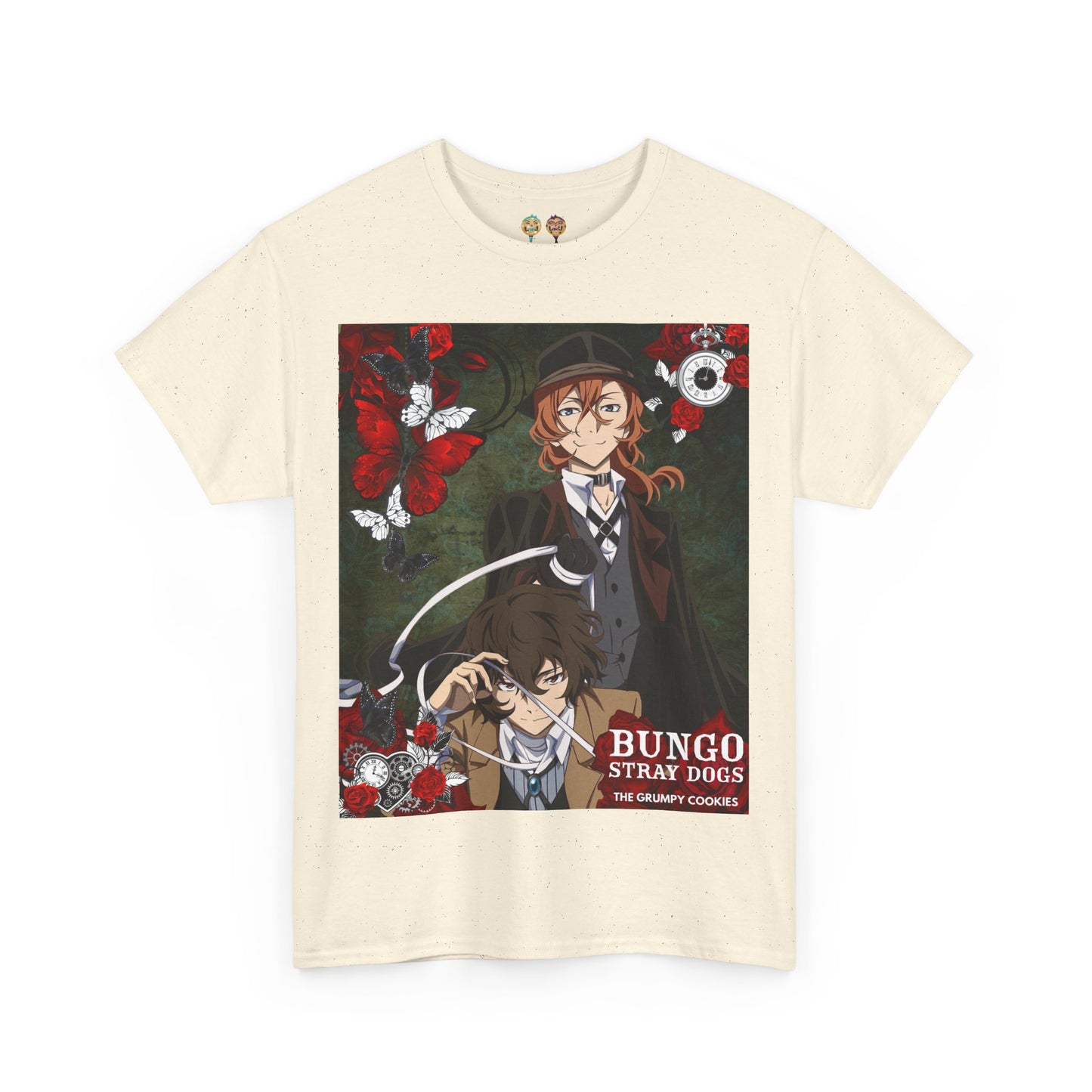 Bungo Stray Dogs- Twin Dark  Unisex Heavy Cotton Tee