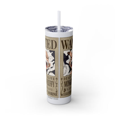 One Piece - Luffy Fifth Gear Skinny Tumbler with Straw, 20oz
