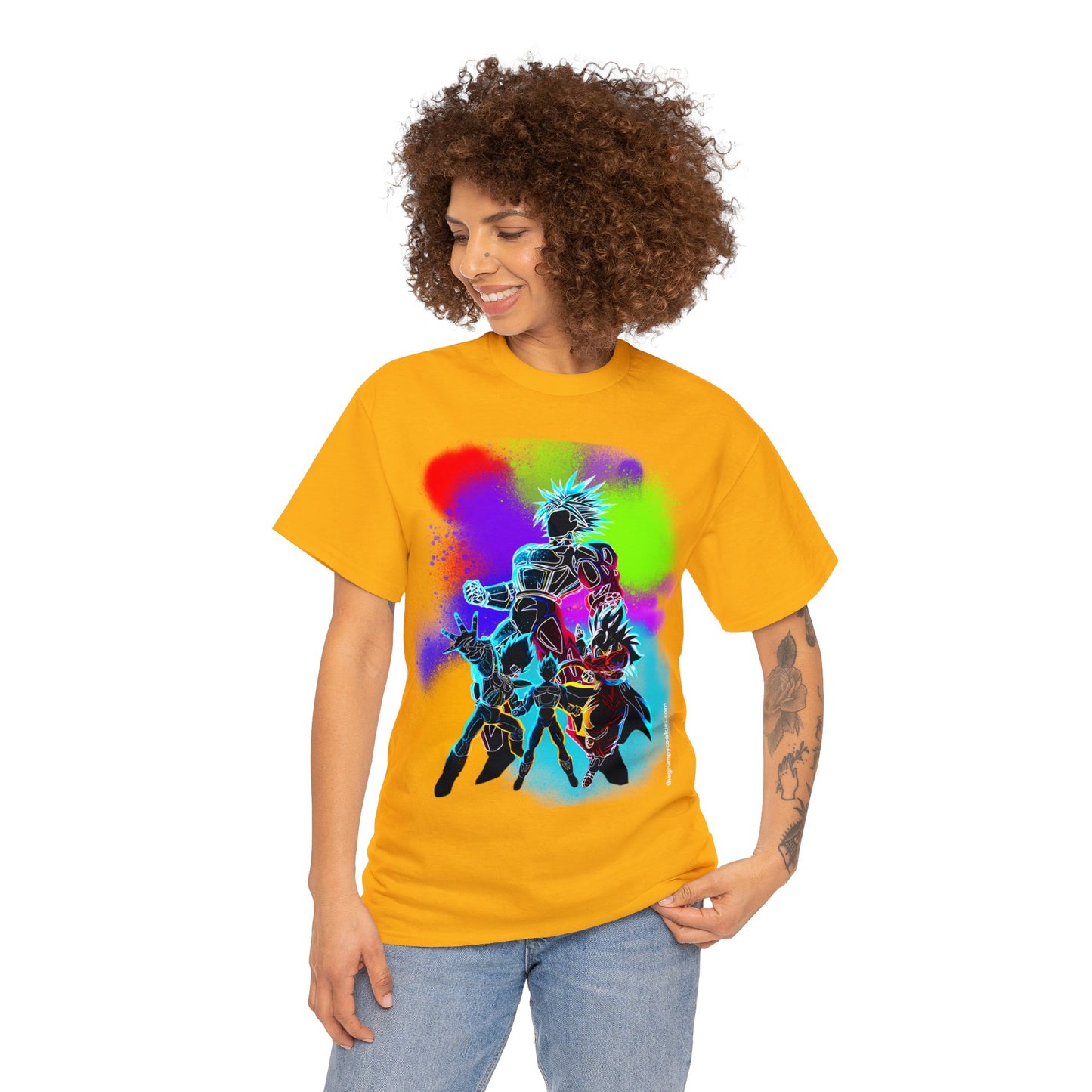 Dragon Ball Z Technicolor Unisex Heavy Cotton Tee