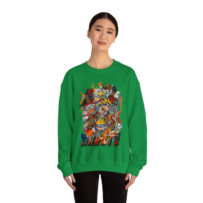 The many faces of Naruto Unisex Heavy Blend™ Crewneck Sweatshirt