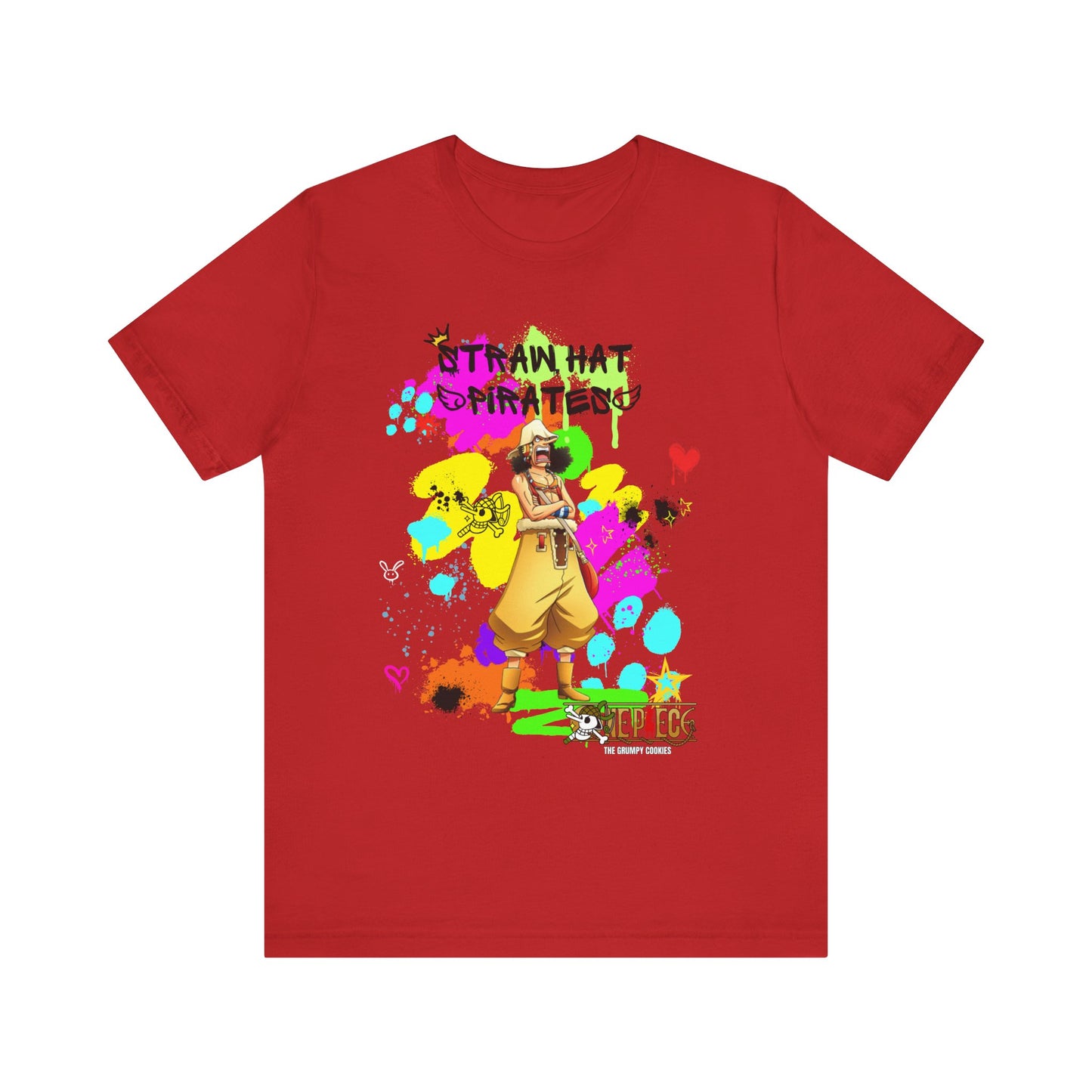 One Piece - Graffiti Usopp  Unisex Jersey Short Sleeve Tee