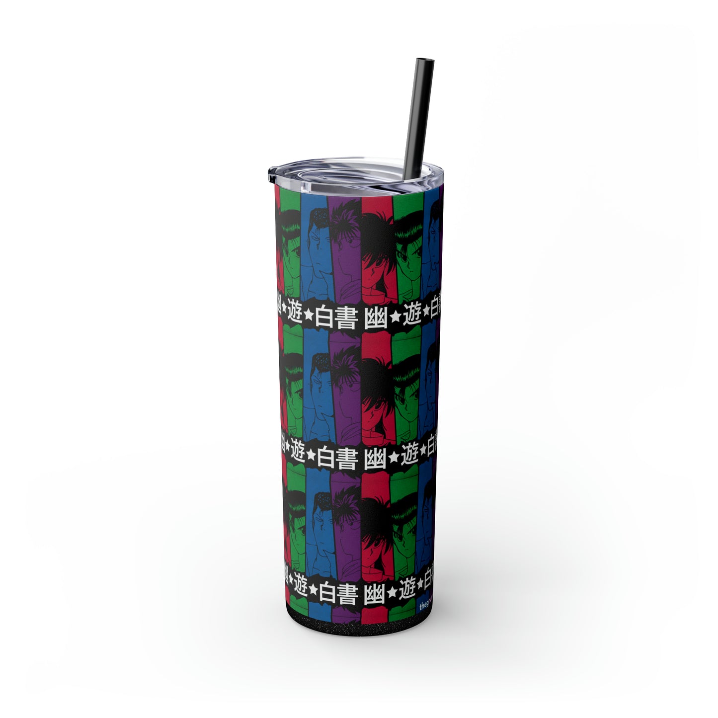 Yu Yu Hakusho Skinny Tumbler with Straw, 20oz