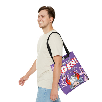 Purple I Will be Oden Tote Bag