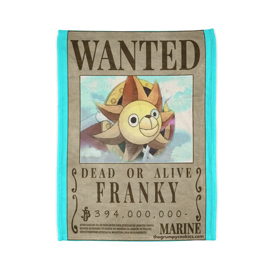 Franky Wanted Poster Polyester Blanket