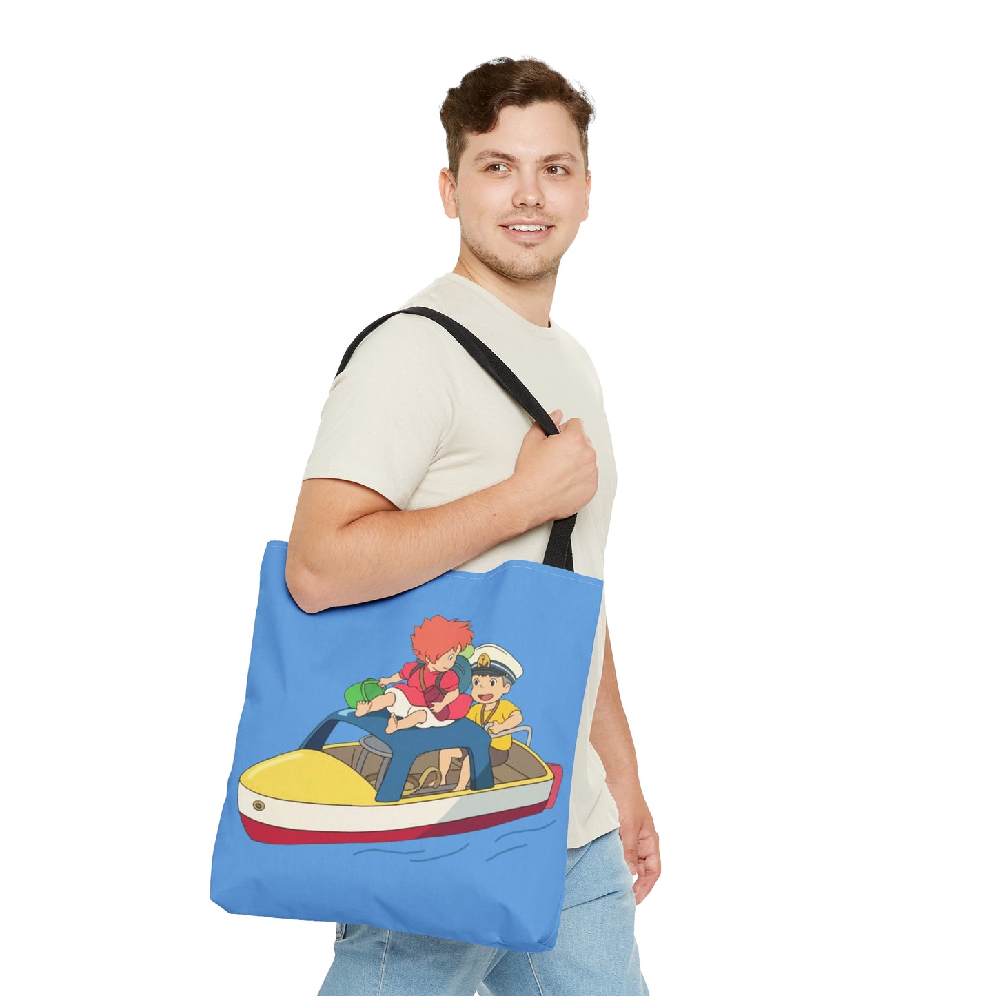 Ponyo and Captain Sosuke Tote Bag