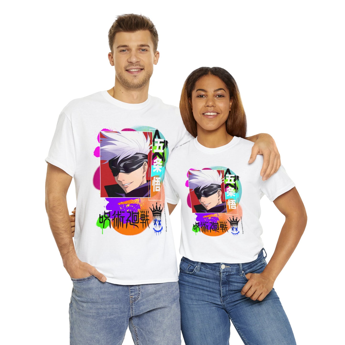 Gojo's Side Smile Unisex Heavy Cotton Tee