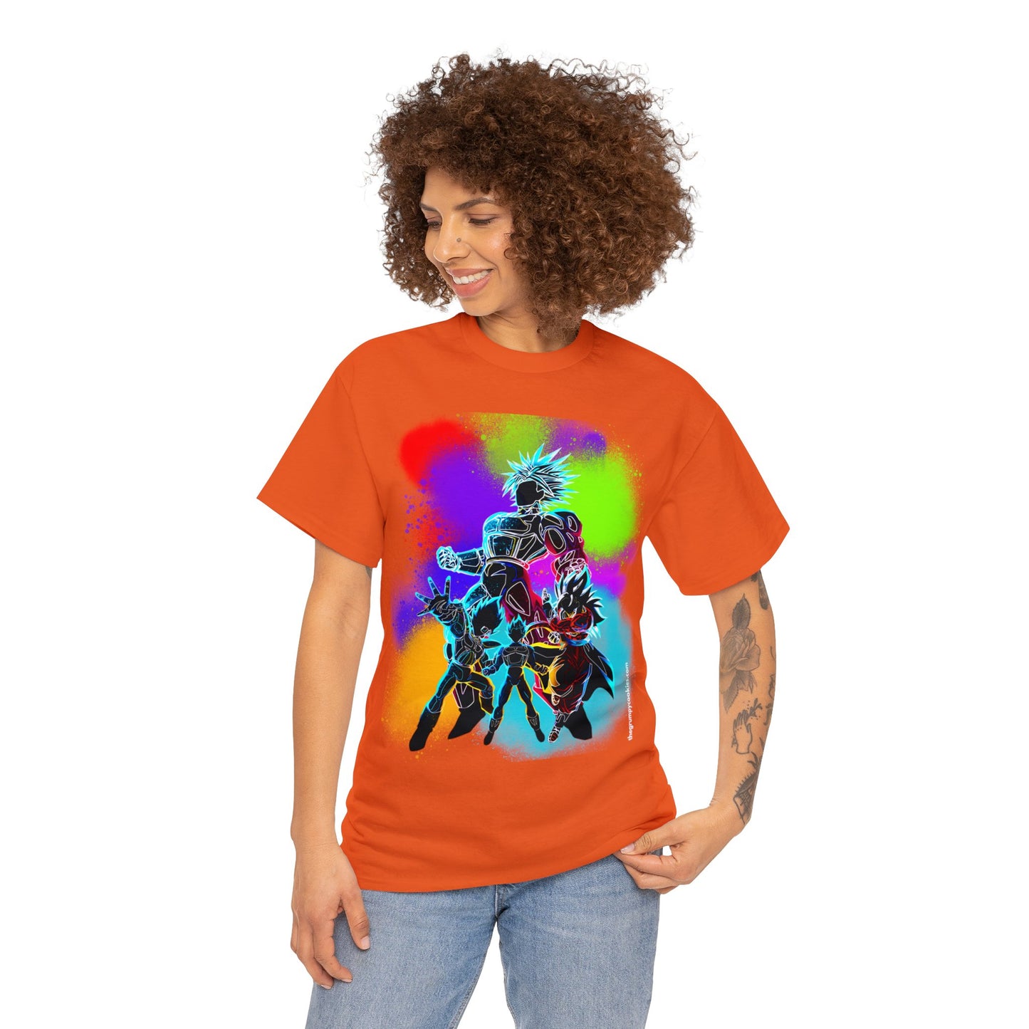 Dragon Ball Z Technicolor Unisex Heavy Cotton Tee