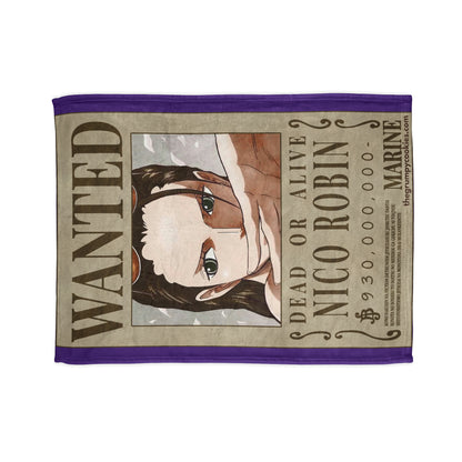 Robin Wanted Poster Polyester Blanket