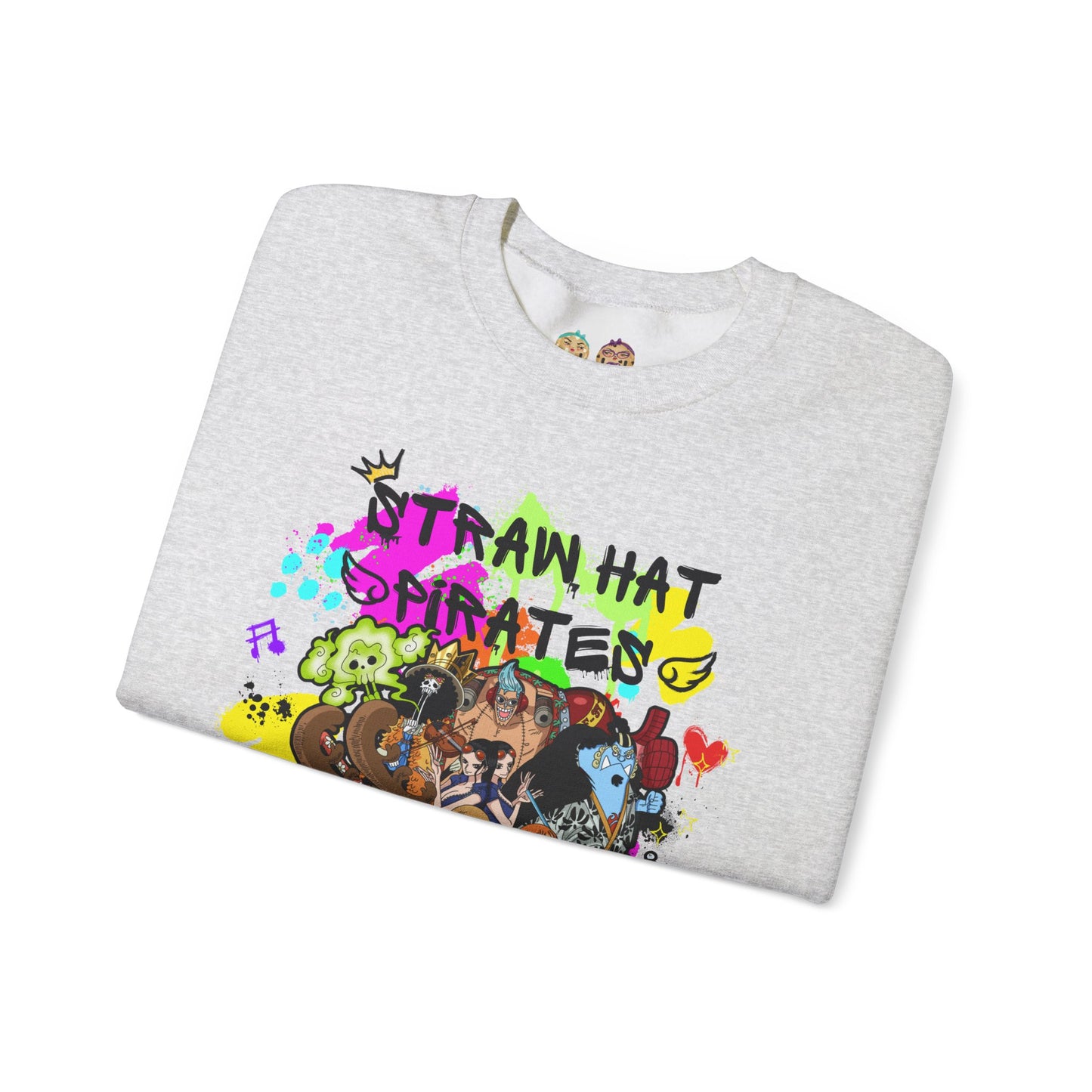 One Piece - Graffiti Straw Hat Crew Unisex Heavy Blend™ Crewneck Sweatshirt