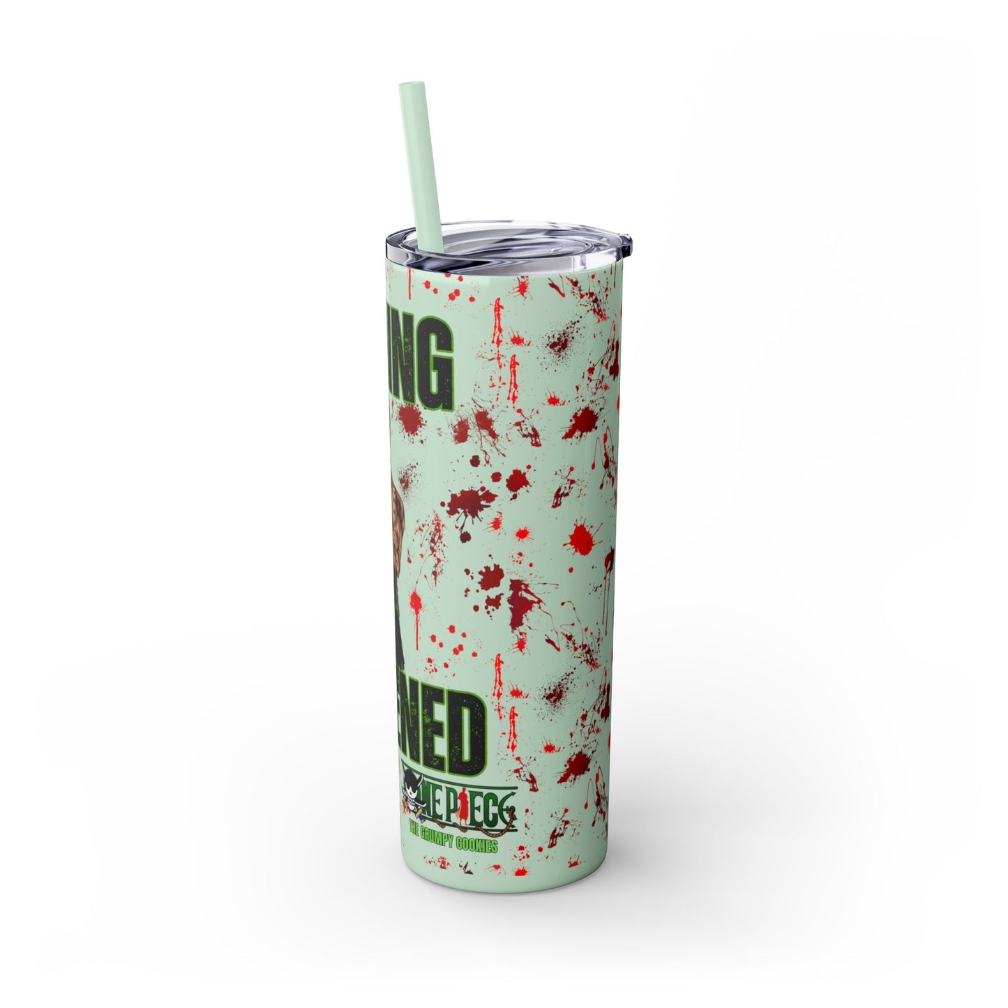 One Piece - Zoro Nothing Happened Skinny Tumbler with Straw, 20oz