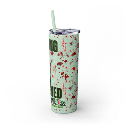 One Piece - Zoro Nothing Happened Skinny Tumbler with Straw, 20oz