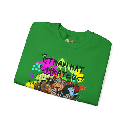 One Piece - Graffiti Straw Hat Crew Unisex Heavy Blend™ Crewneck Sweatshirt