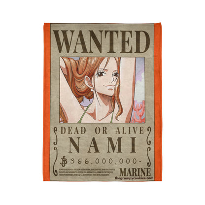 Nami Wanted Poster Polyester Blanket