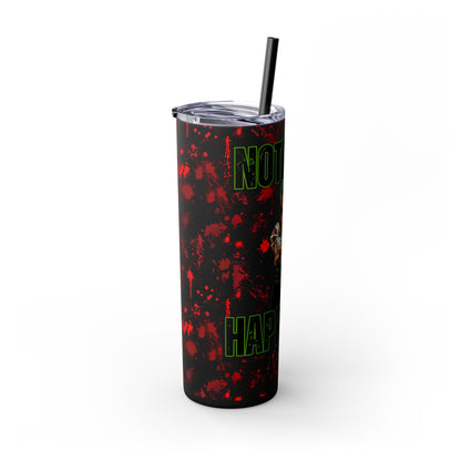 One Piece - Zoro Nothing Happened Skinny Tumbler with Straw, 20oz