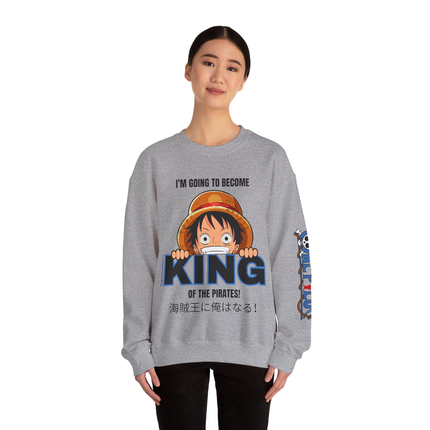 Pirate King Luffy Unisex Heavy Blend™ Crewneck Sweatshirt